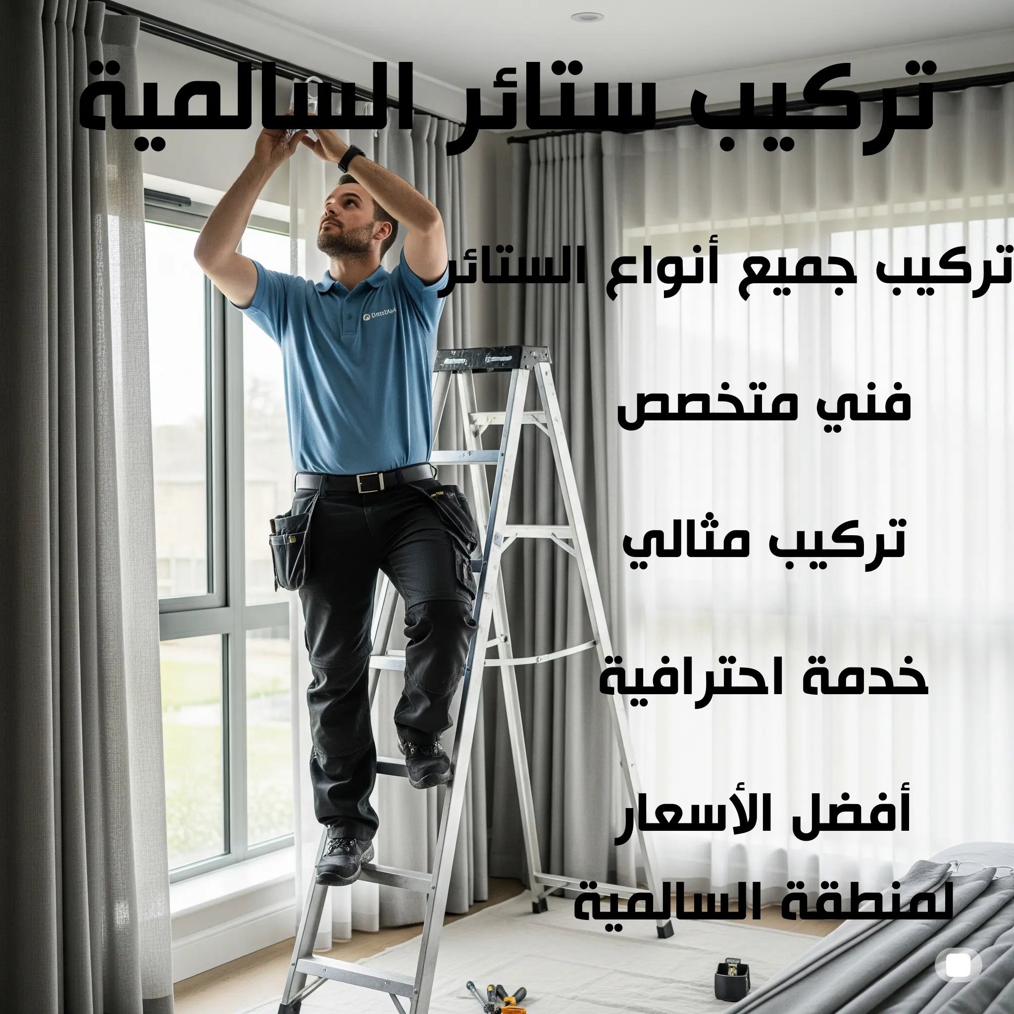 تركيب ستائر السالمية 55502051📞| فني شاطر وخدمة احترافية