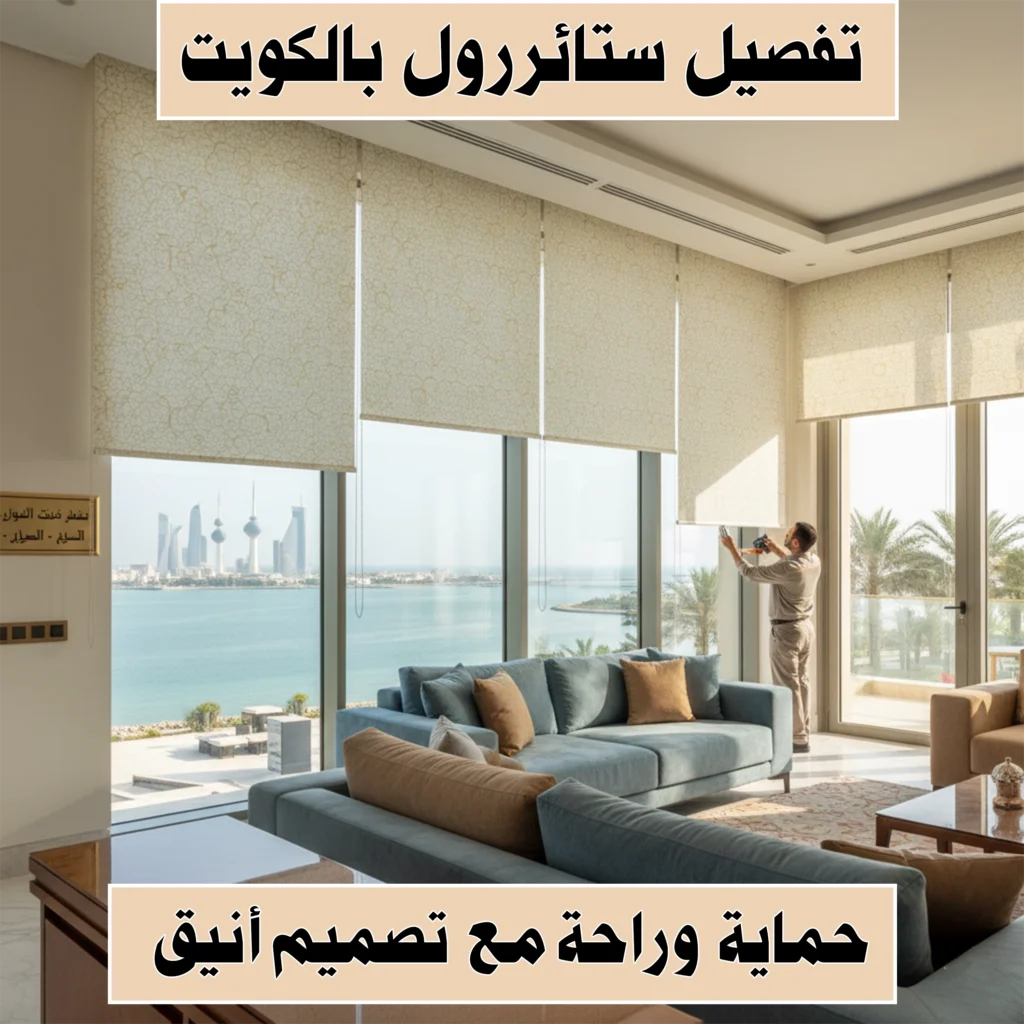 تفصيل ستائر رول بالكويت