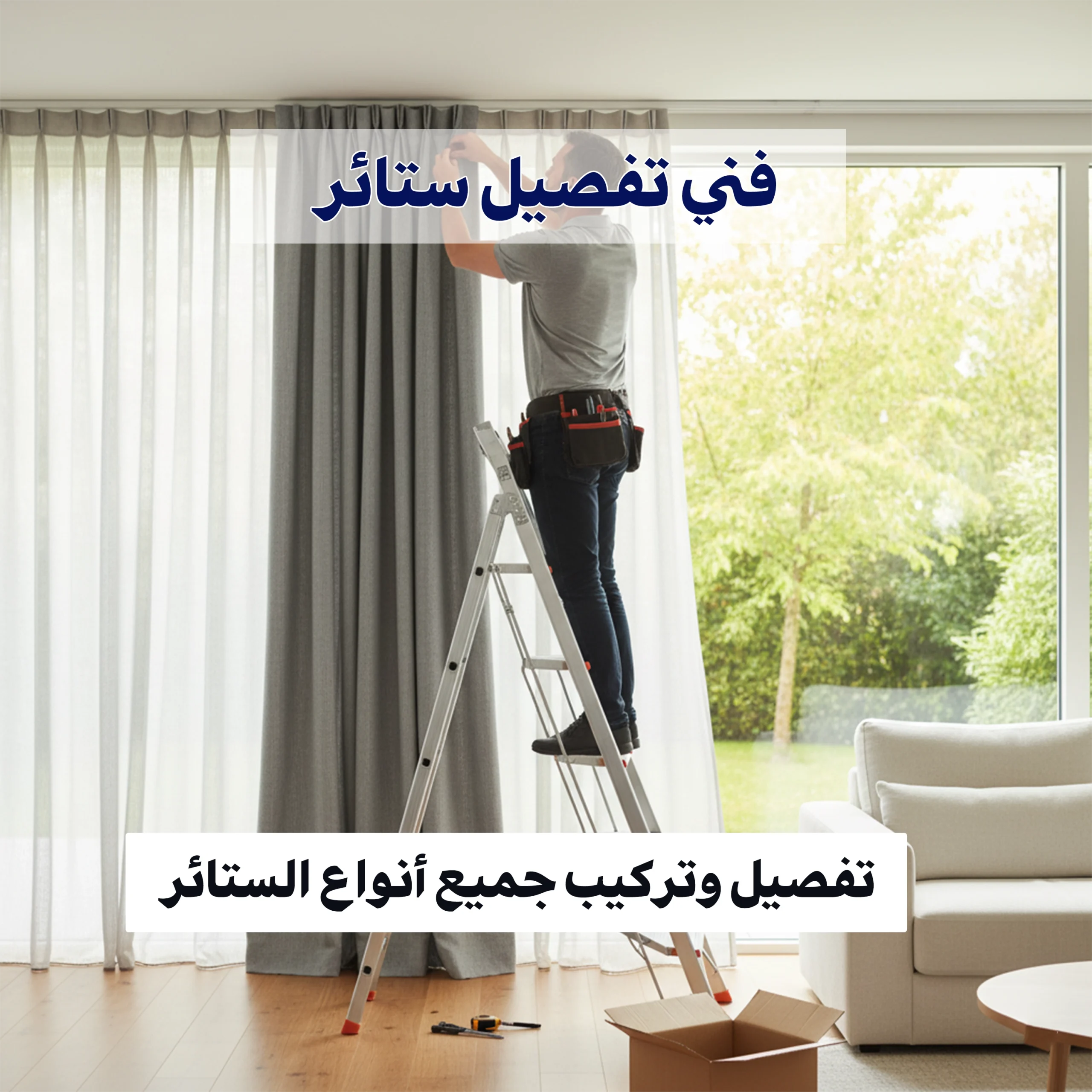 فني تفصيل ستائر | تصميم و تنفيذ بكل احترافية